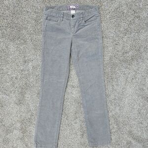 J. Crew Matchstick Corduroy Straight Leg Pants Green Gray Skinny Women's 26 S